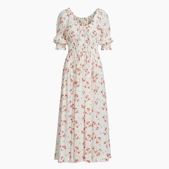 DÔEN Ischia Floral Midi-Dress